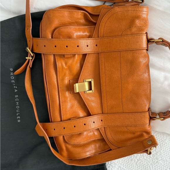 Proenza Schouler Tan Leather Satchel PS1 - Picture 6 of 8